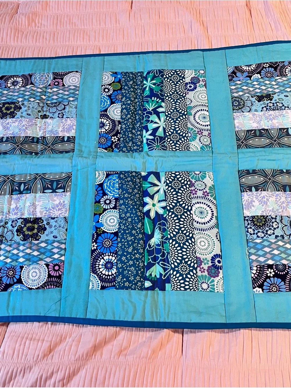 Pretty Homemade Lap Quilt